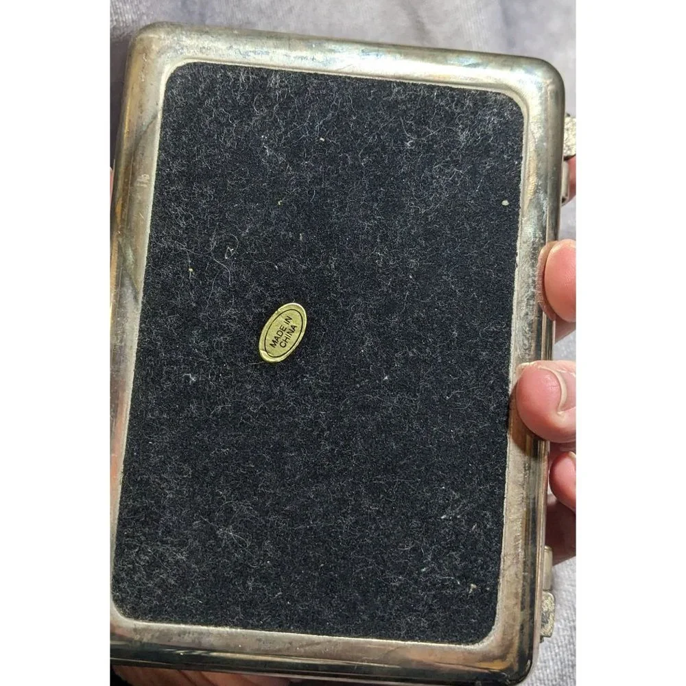 Vintage Silver Hinged Trinket Box